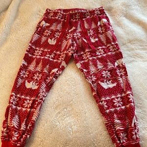 Old Navy Red and White Christmas PJ Bottoms